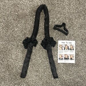 Satin heatless curlers